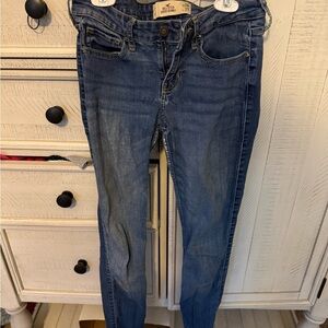 Hollister Women's Dark Blue Skinny Jeans